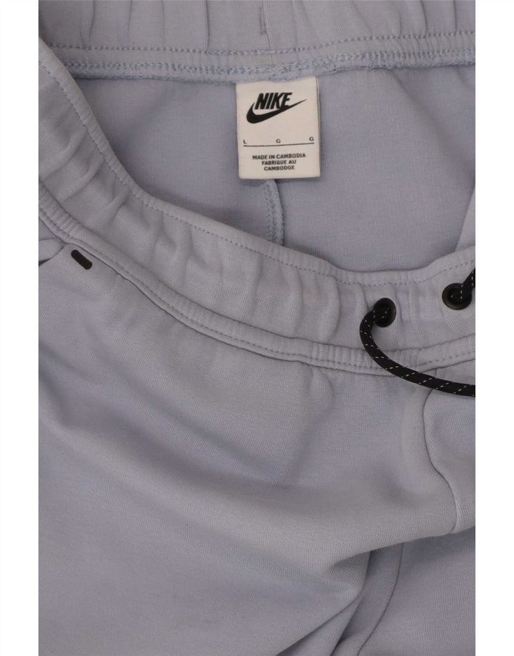 Męskie spodnie dresowe Nike, duże, niebieskie, bawełniane