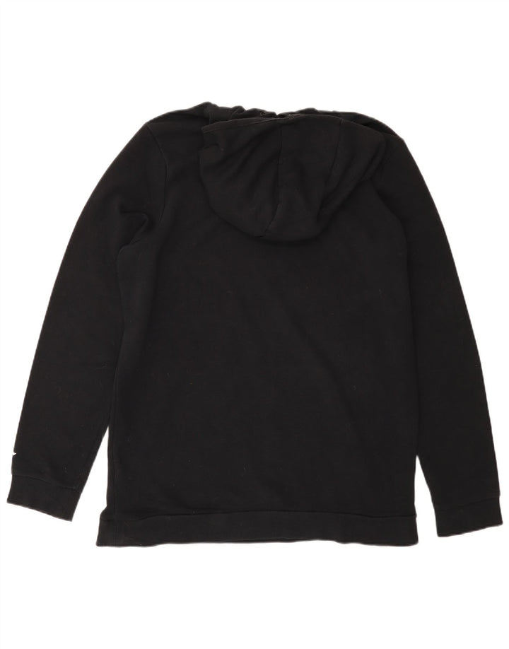 Męski sweter z kapturem i grafiką JORDAN, duży, czarny, bawełniany