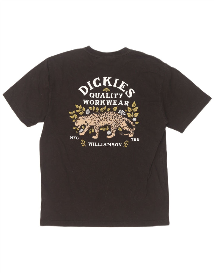 Męska koszulka z grafiką Dickies, mała, czarna, bawełniana