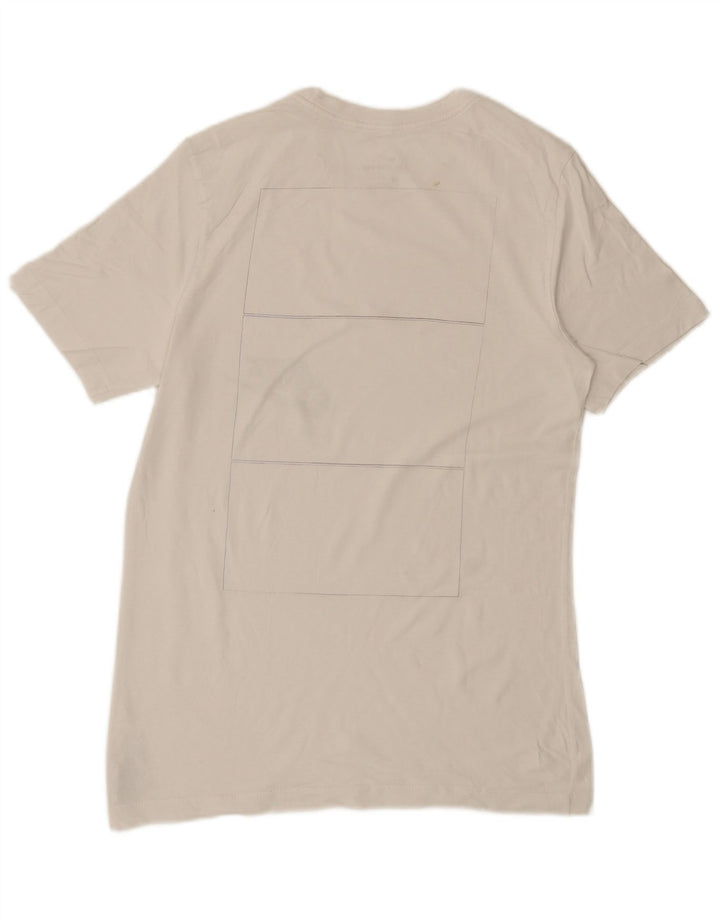 Męski T-shirt Nike Air Graphic Top, średnia biała bawełna