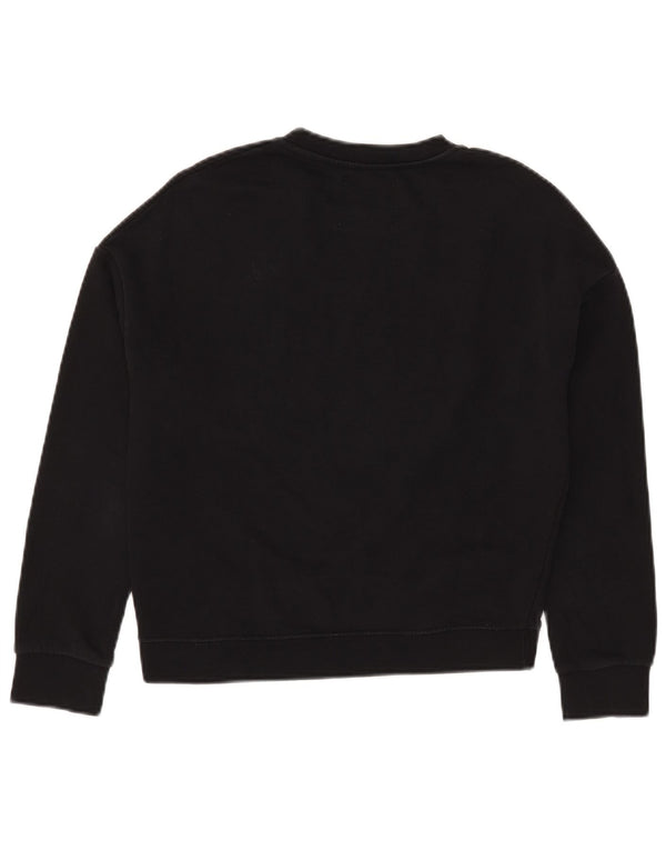 Damska bluza oversize z grafiką Pyrex, UK 6 XS, czarna bawełna