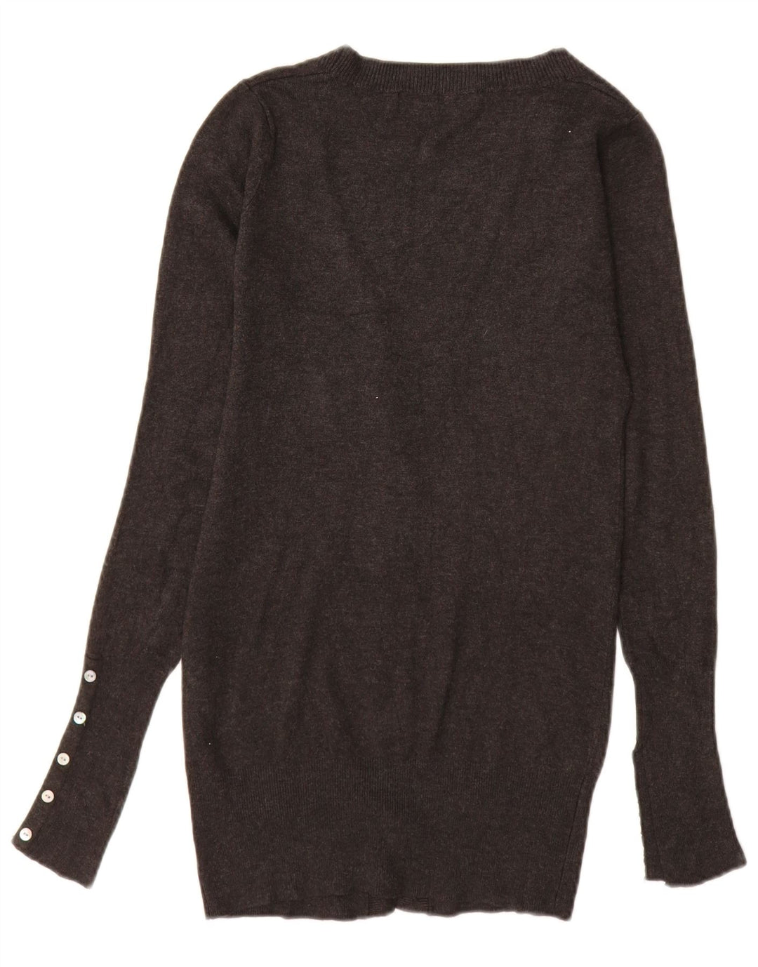 Damski sweter o przedłużonym fasonie ZARA UK 10 Small Grey Rayon