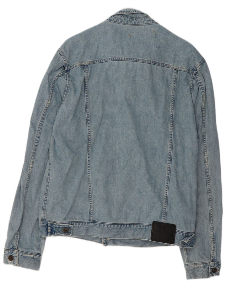 Męska kurtka dżinsowa ZARA UK 42 XL, niebieska, bawełniana