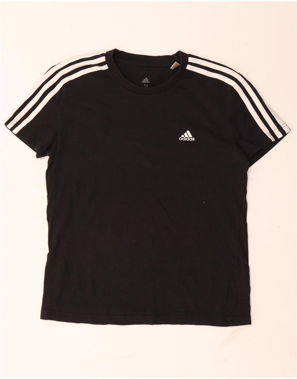 Damska koszulka Adidas Top UK 12/14 Średnia czarna bawełna