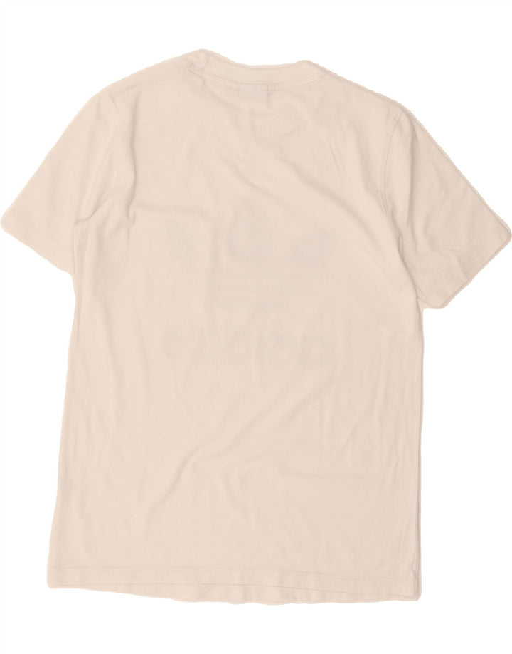 ADIDAS Womens Graphic T-Shirt Top UK 10 Small  White Vintage Adidas and Second-Hand Adidas from Messina Hembry 