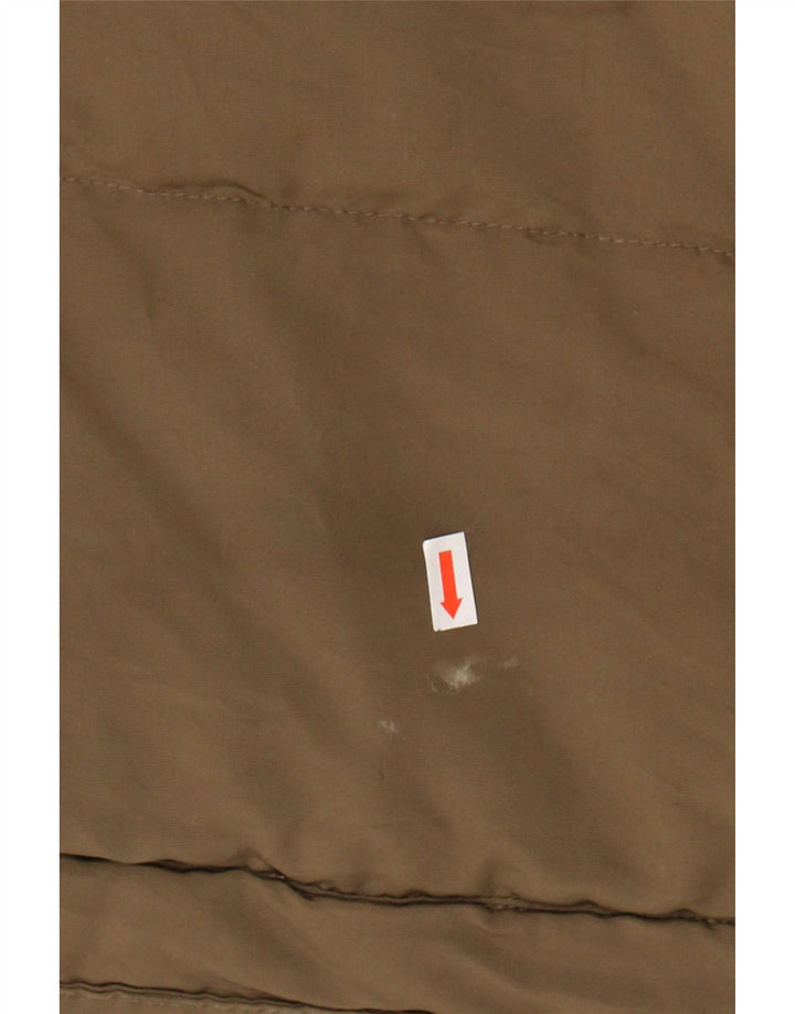 GEOX Mens Hooded Padded Jacket UK 40 Large Brown Polyester Vintage Geox and Second-Hand Geox from Messina Hembry 