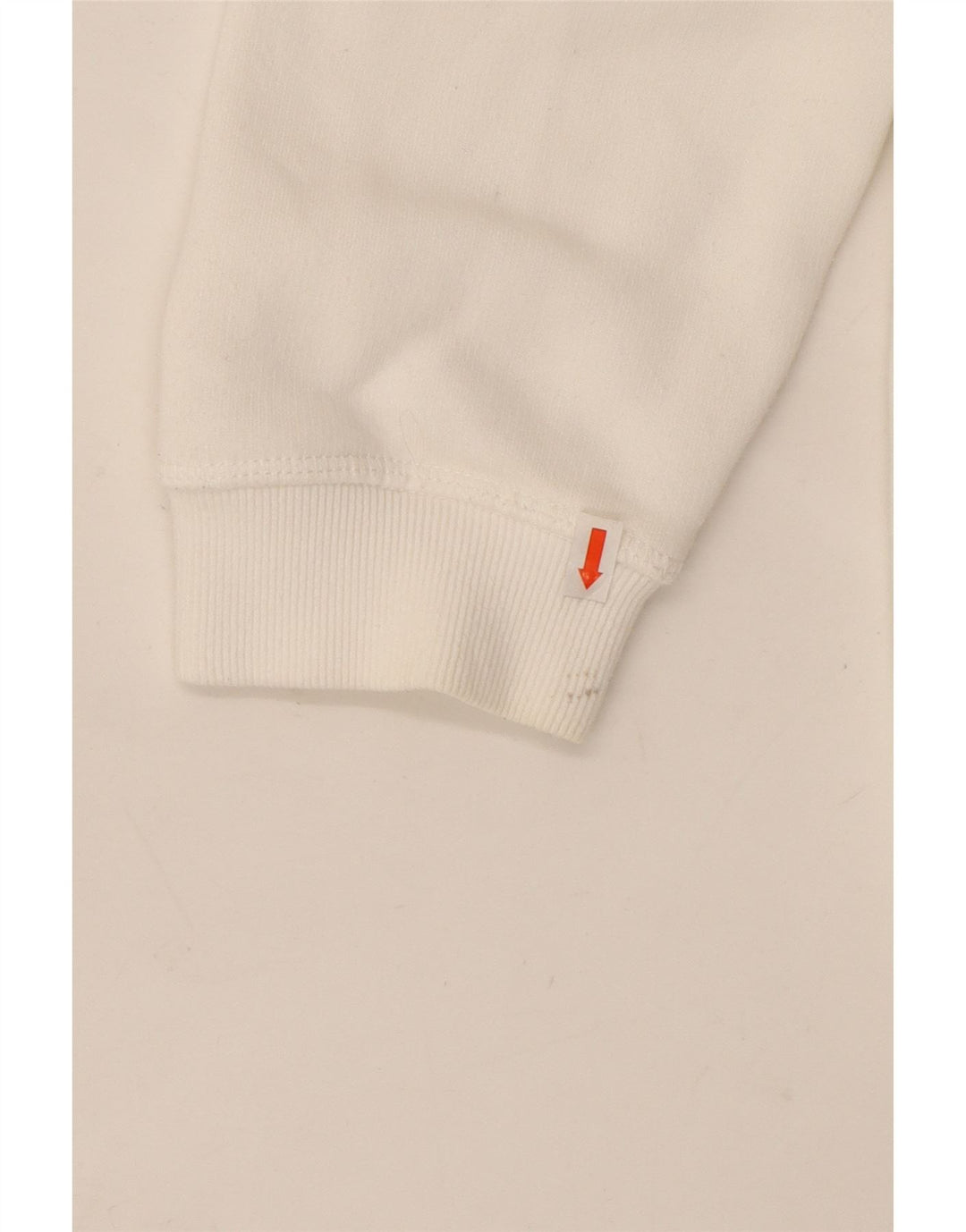 JACK WILLS Damski sweter oversize z kapturem i grafiką, UK 16, duży, biały, bawełniany