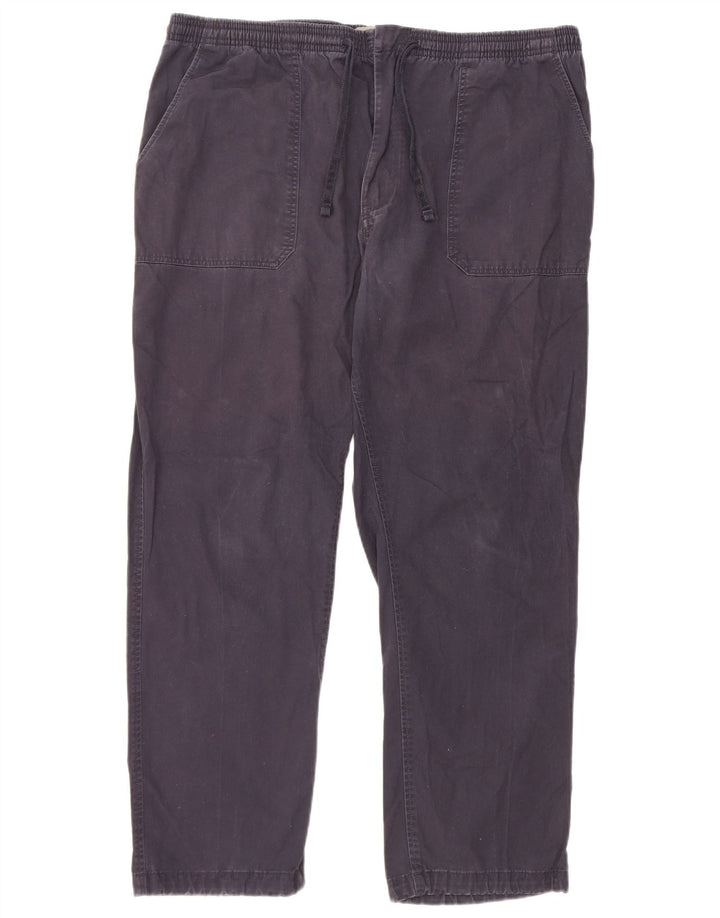 Męskie spodnie typu chino Regular Marks & Spencer W39 L29 Granatowa bawełna