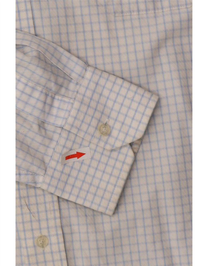 Koszula męska Pierre Cardin, rozmiar 41 16, duża, niebieska bawełniana krata