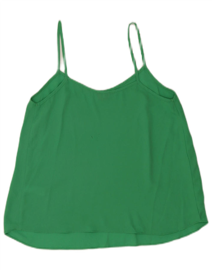 Topshop damski top na ramiączkach UK 10, mały, zielony, poliester