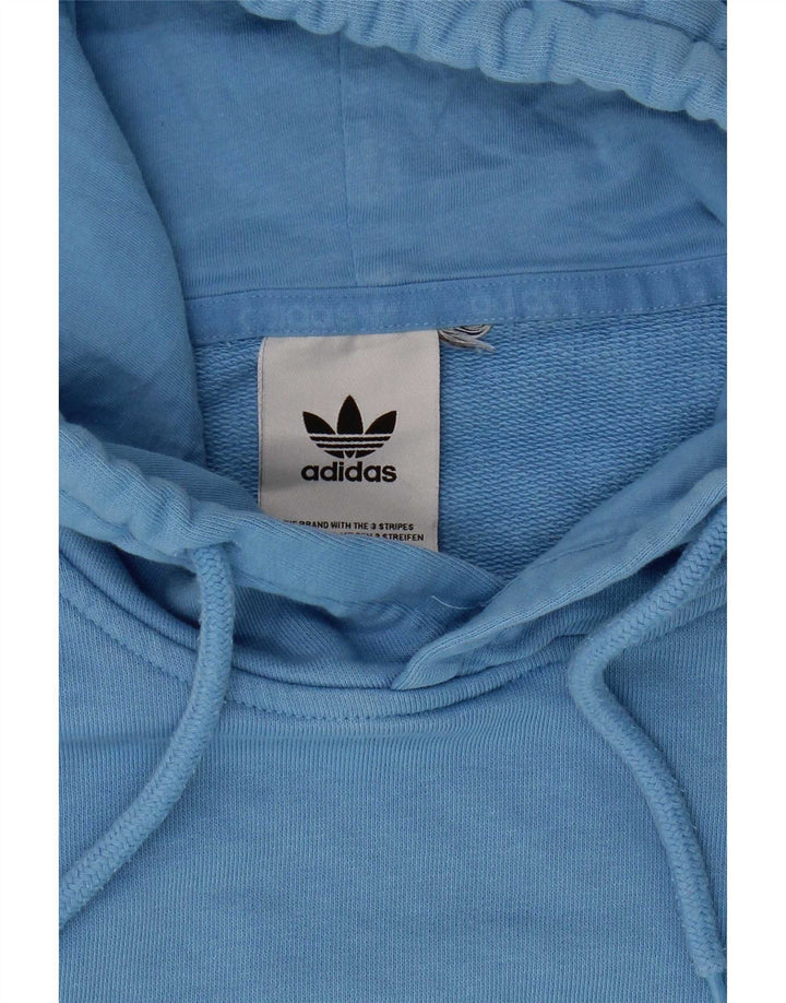 Męska bluza z kapturem Adidas, średni niebieski