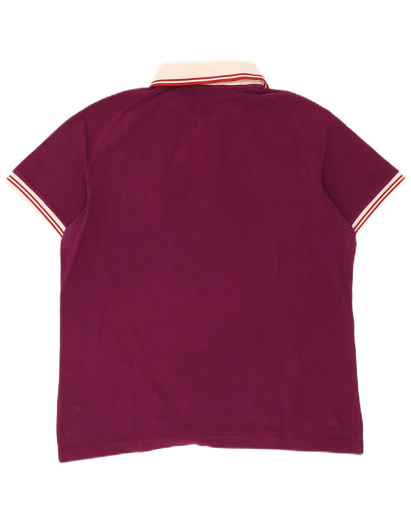 Męska koszulka polo do rugby Fred Perry w wersji specjalnej, w duże bordowe paski