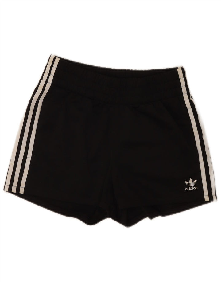 Damskie spodenki sportowe Adidas UK 8, małe, czarne, poliestrowe