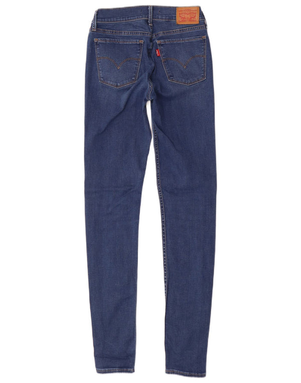 Damskie jeansy Levi's 710 Super Skinny W26 L32 Niebieskie bawełniane