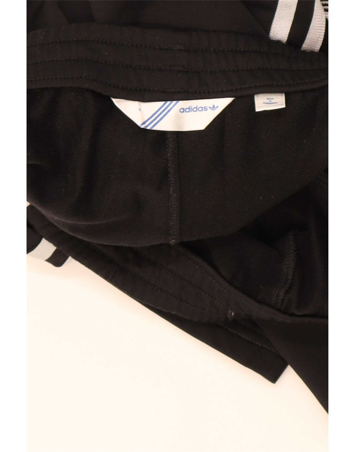 Damskie spodnie dresowe Adidas UK 10, małe, czarne, poliestrowe