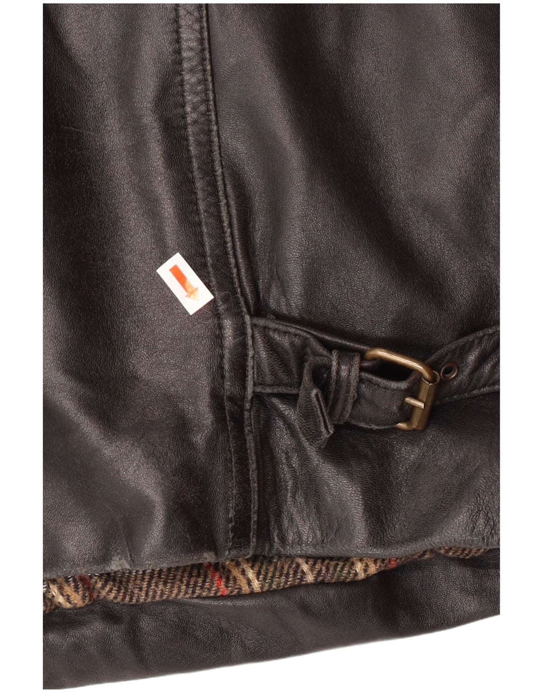 Męska kurtka skórzana VINTAGE IT 54 2XL Czarna skóra