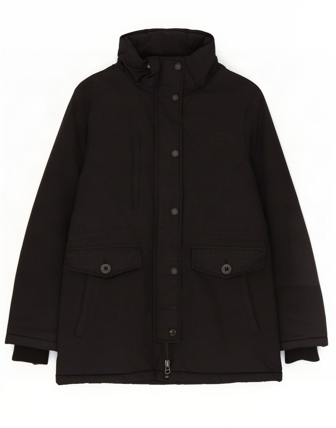 Damska kurtka parka Superdry UK 14, duża, czarna, poliester