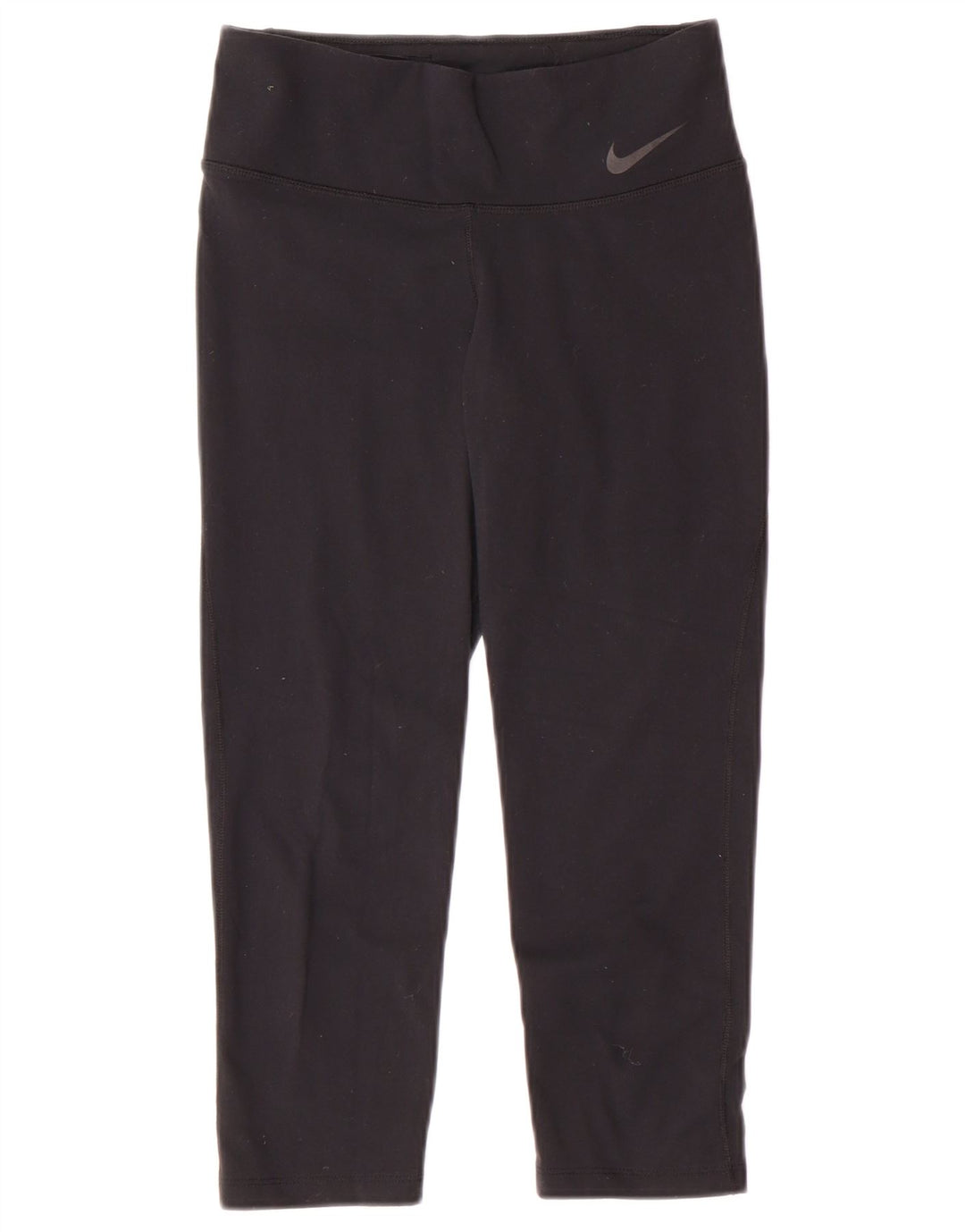 Damskie legginsy NIKE Dri Fit Capri UK 8, małe, czarne nylonowe
