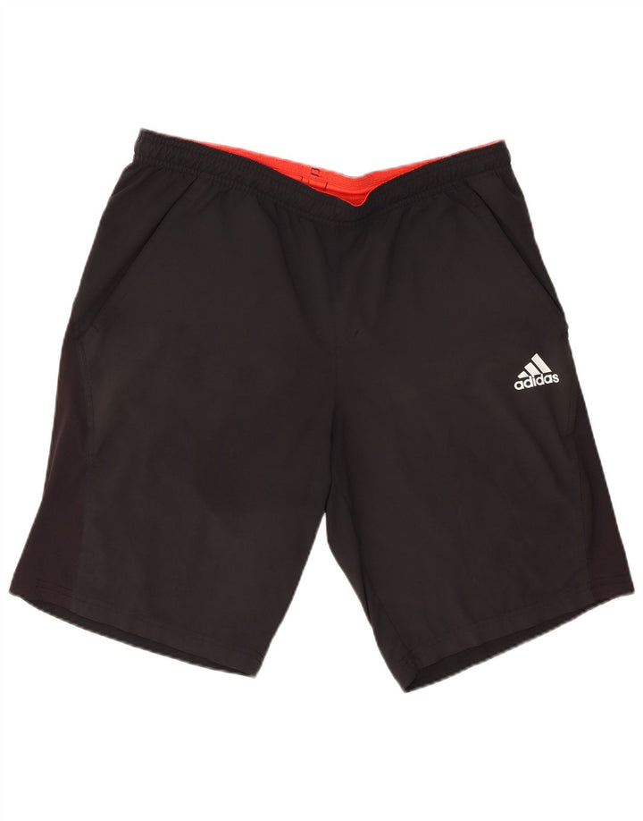 Męskie spodenki sportowe Adidas Climalite, średni czarny poliester