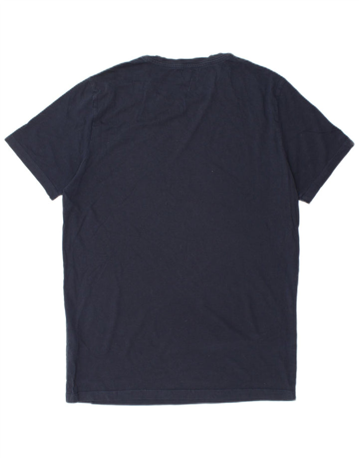 Męski T-shirt JACK & JONES o regularnym kroju, duży, granatowy, bawełniany