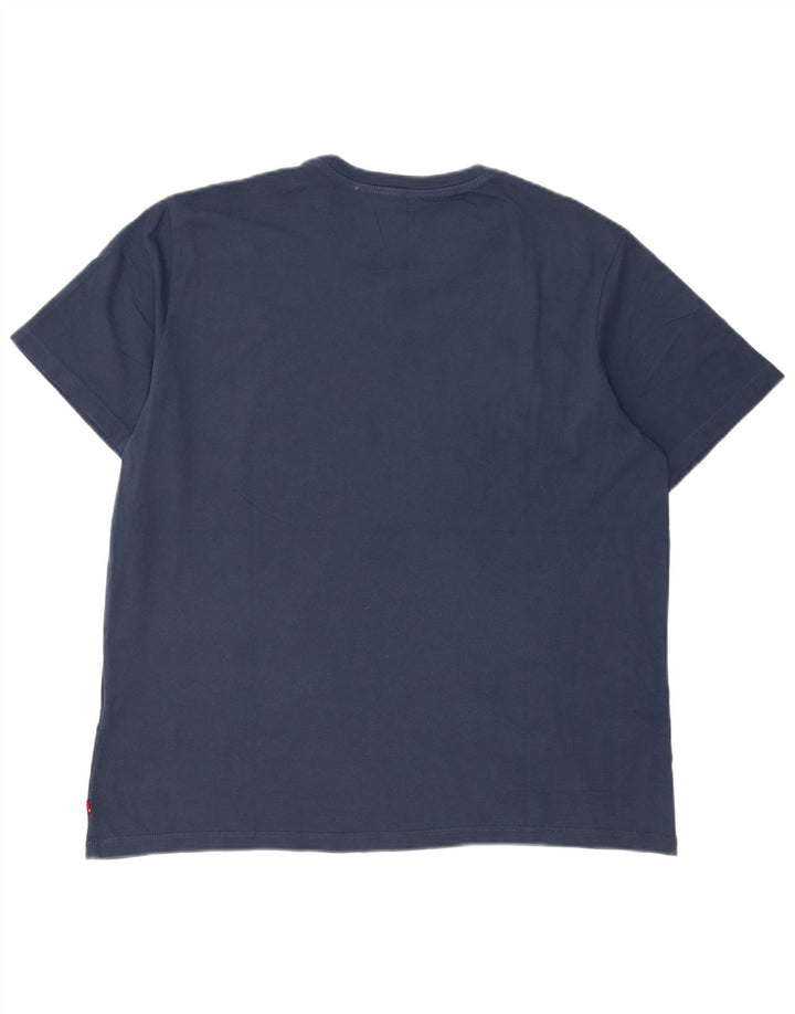 Męski T-shirt z grafiką Levi's, duży, granatowy