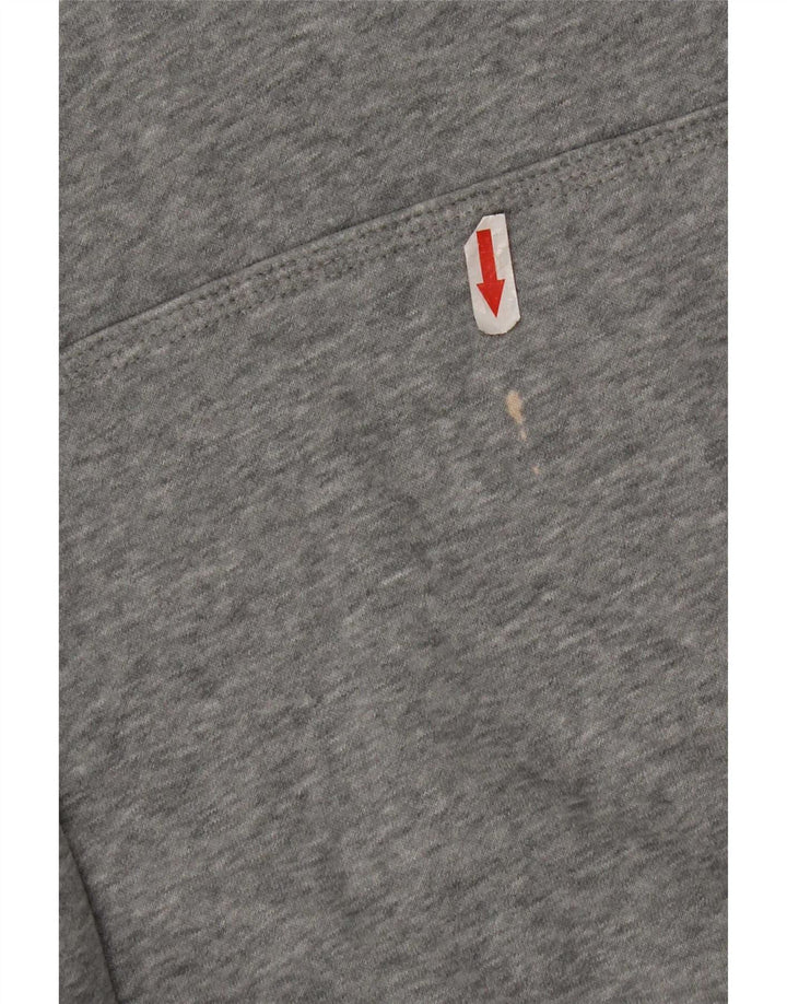 Męski sweter z kapturem Nike Graphic, średnioszary, bawełniany