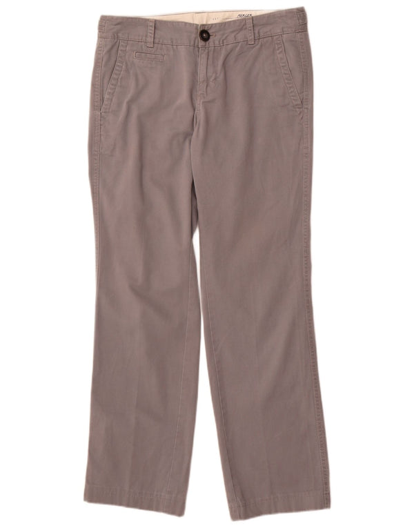 Eddie Bauer Womens Mercer Slim Straight Chino Trousers US 2 XS W30 L28 Grey