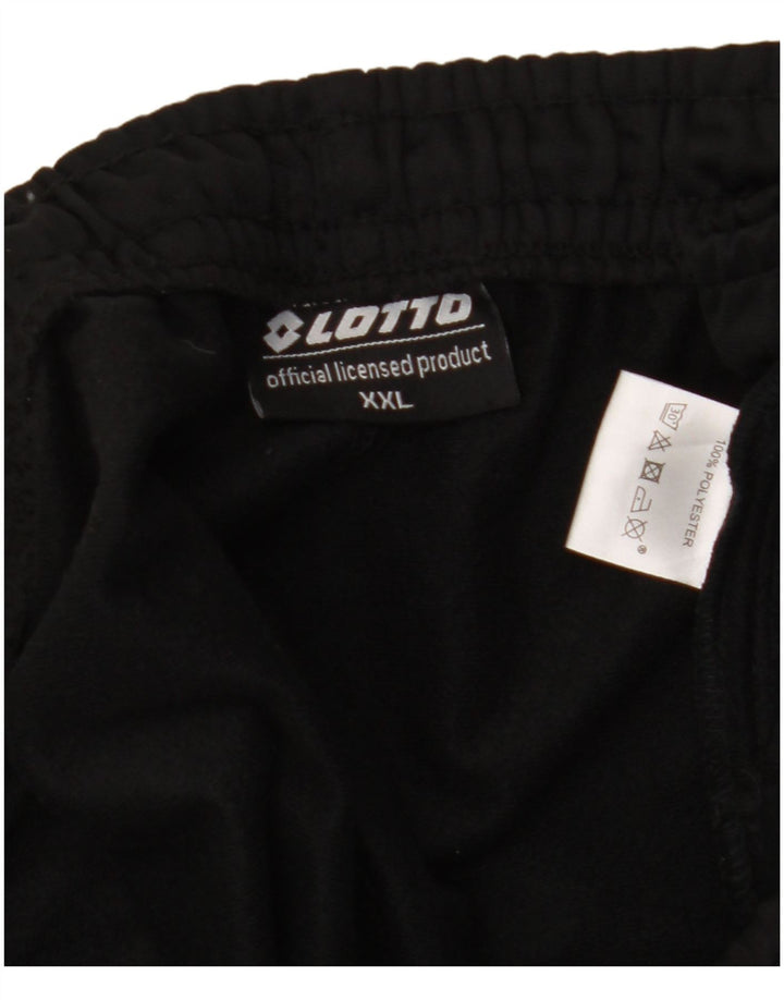 Męskie spodnie dresowe Lotto Joggers 2XL Czarny poliester