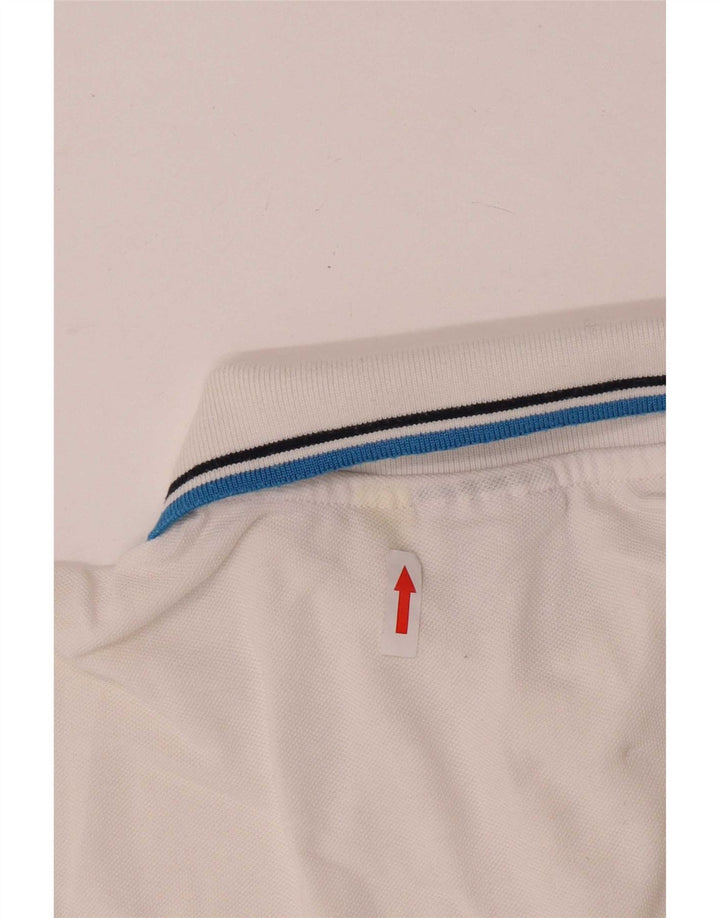 Męska koszulka polo Diadora, bawełniana w średnie białe paski
