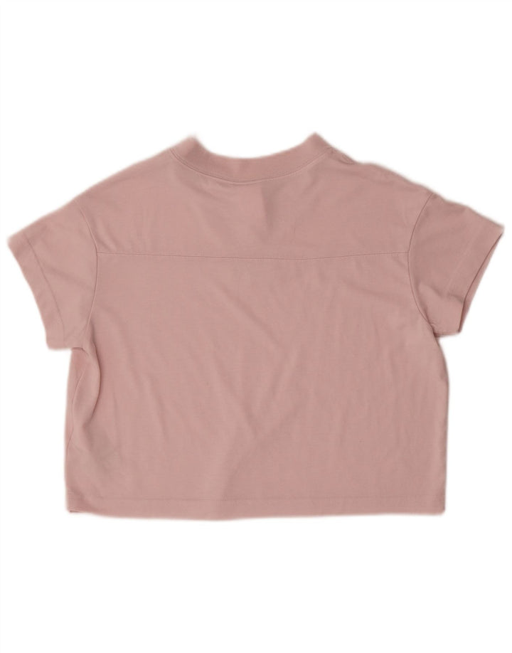 Damski t-shirt Nike o krótkim kroju, UK 6 XS, różowy poliester