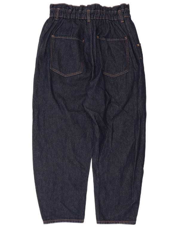 Damskie jeansy o luźnym kroju z wysokim stanem i luźnym krojem Zara EU 44 XL W28 L25 Granatowe