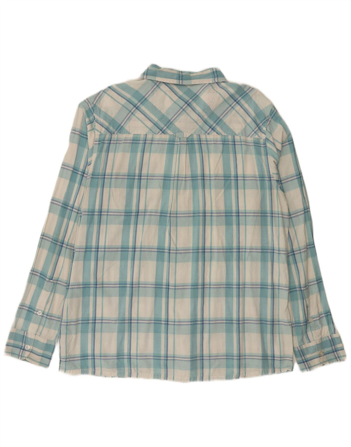 Koszula męska Weird Fish XL, niebieska, bawełniana w kratkę