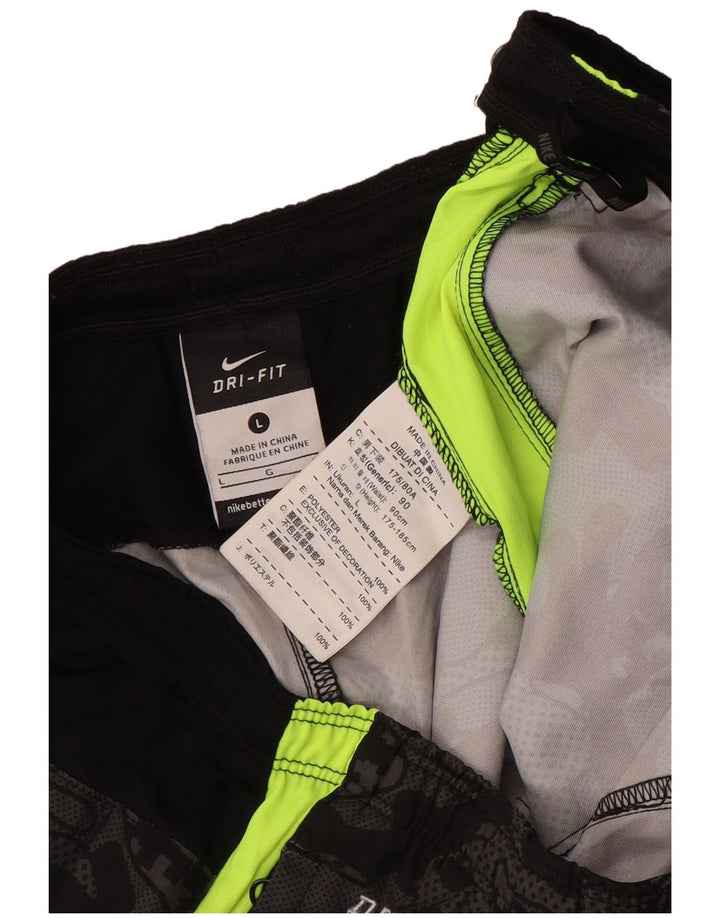 Męskie spodenki sportowe Nike Dri Fit, duże, czarne, poliestrowe