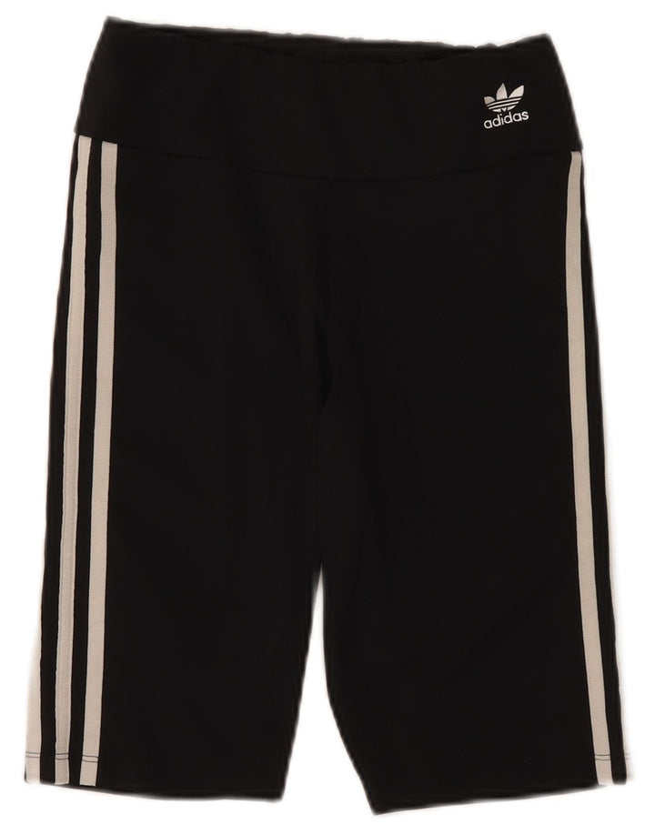 Damskie spodenki sportowe Adidas UK 10, małe, czarne, poliestrowe
