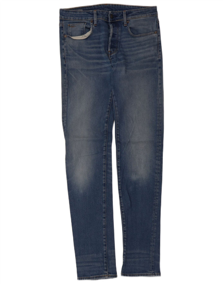 G-Star Męskie 3301 Slim Jeans W30 L36 Niebieska bawełna
