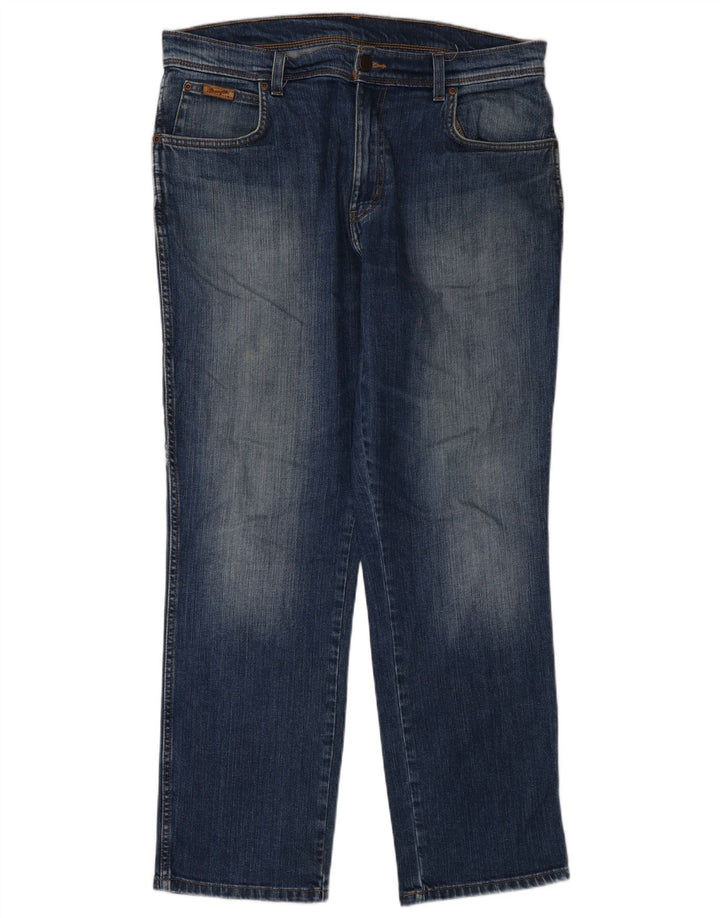 Męskie proste dżinsy Wrangler W32 L30 niebieskie