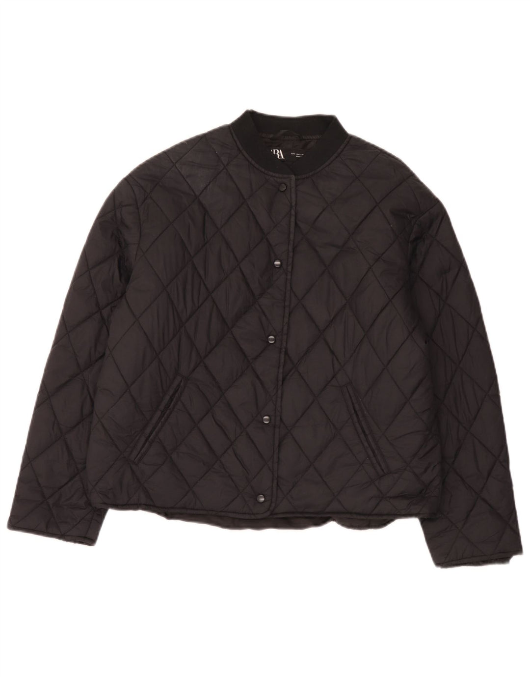 Damska pikowana kurtka oversize Zara UK 10, mała czarna