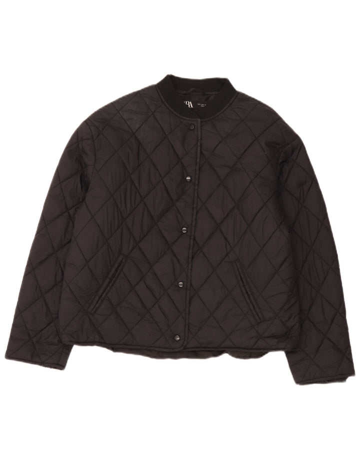 Damska pikowana kurtka oversize Zara UK 10, mała czarna