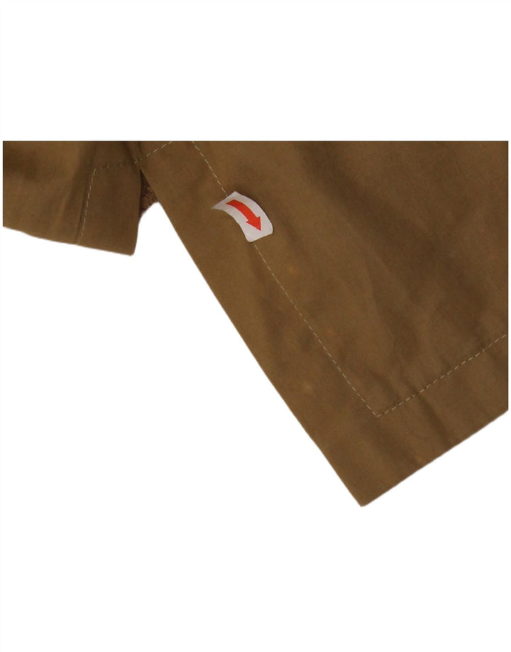 Damska marynarka z 4 guzikami w stylu VINTAGE, rozmiar 6, 2XS, brązowa bawełna