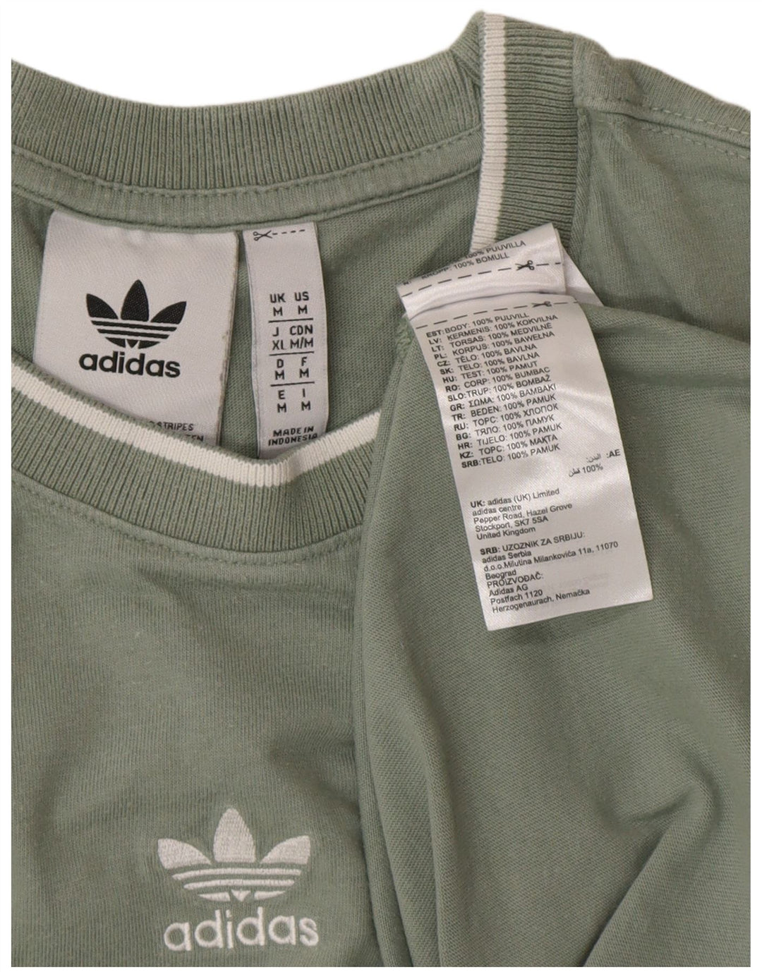 T-shirt męski ADIDAS Top, średnio zielony, bawełniany