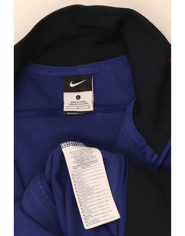 Męska kurtka dresowa Nike Barcelona Graphic z dużym niebieskim blokiem kolorów