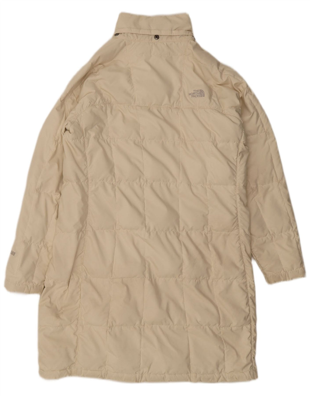 Damski płaszcz ocieplany The North Face UK 16, duży, beżowy nylon