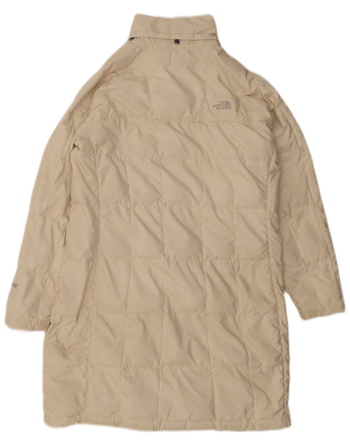 Damski płaszcz ocieplany The North Face UK 16, duży, beżowy nylon