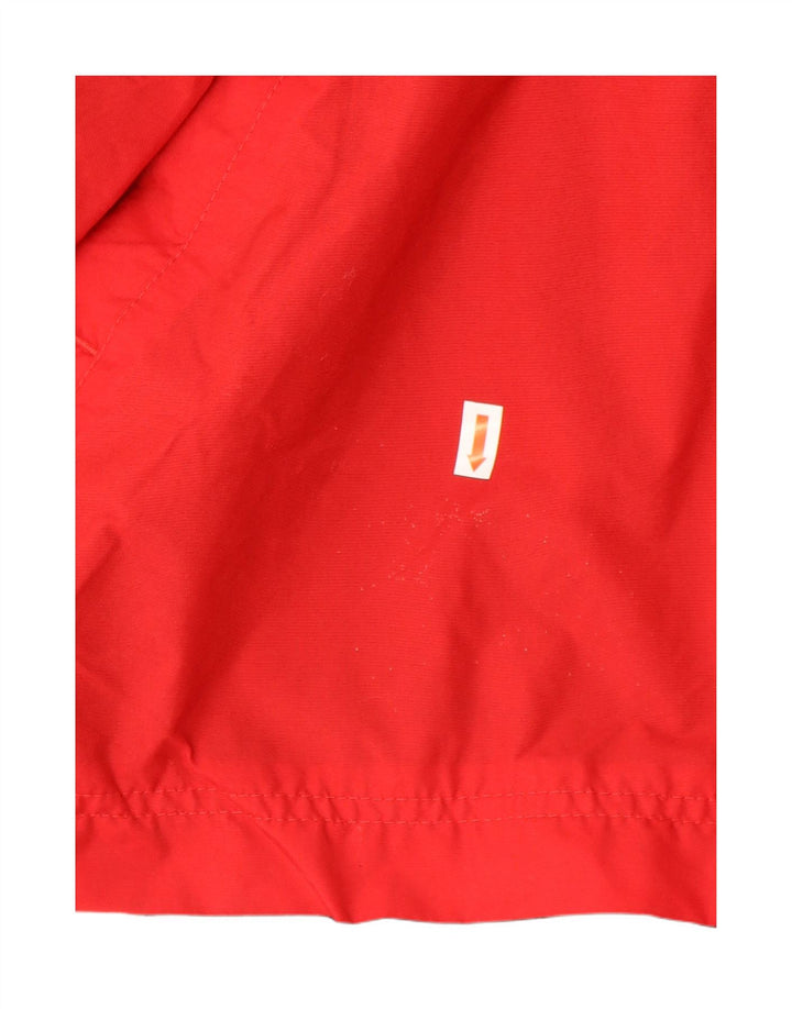 NIKE Boys Rain Jacket 14-15 Years Large Red Colourblock Nylon