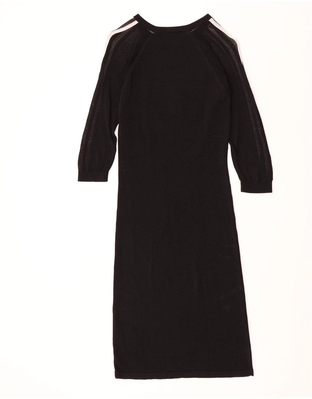 Damska sukienka sweterkowa ADIDAS z rękawem 3/4 UK 14, średni czarny sztuczny jedwab