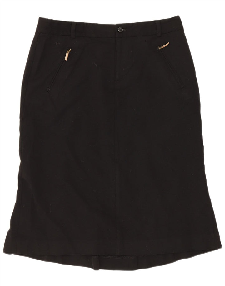 Damska spódnica w kształcie litery A Ralph Lauren US 6 Medium W30 Czarna wełna