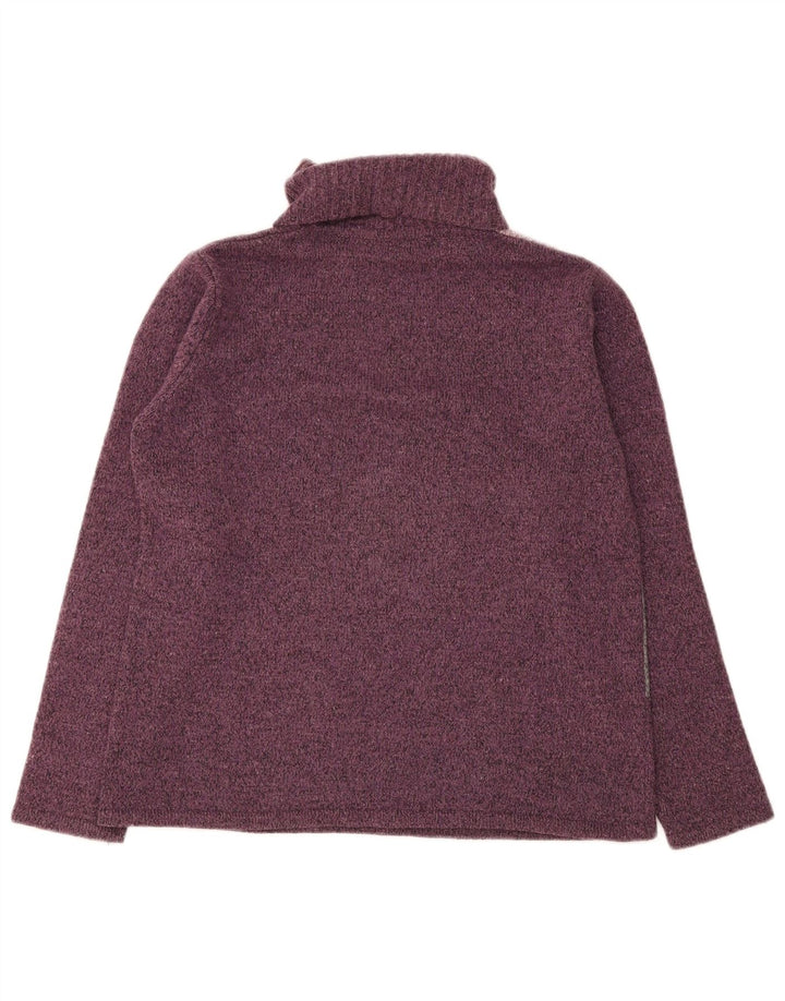 Damski sweter z golfem Essentials UK 14/16, duży fioletowy