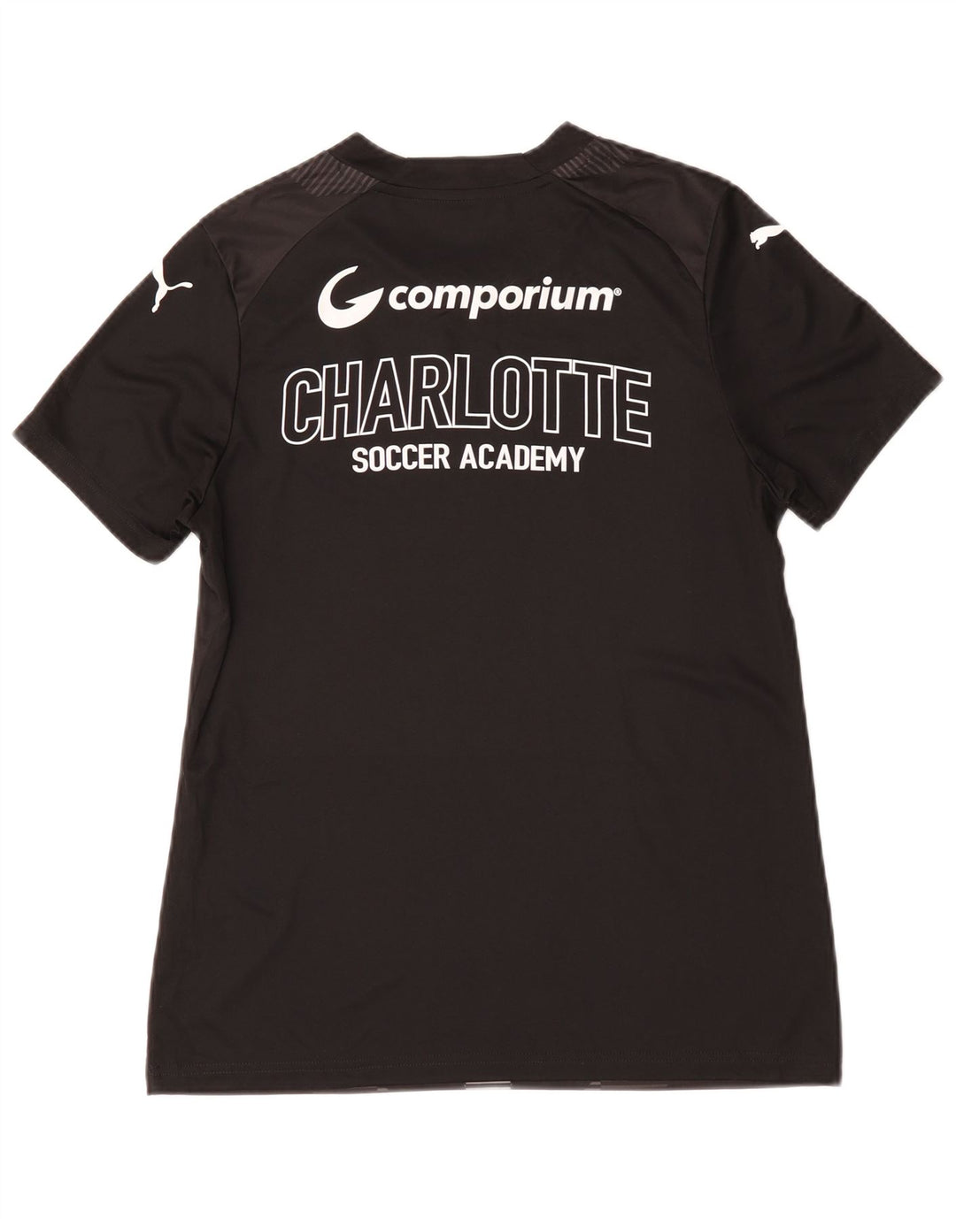 Męski T-shirt Puma Carolina z grafiką, średni czarny geometryczny