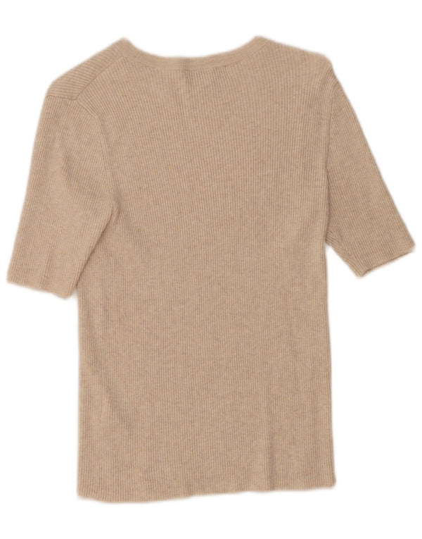 T-shirt damski Marks & Spencer Top UK 12 Średni Beż Wiskoza