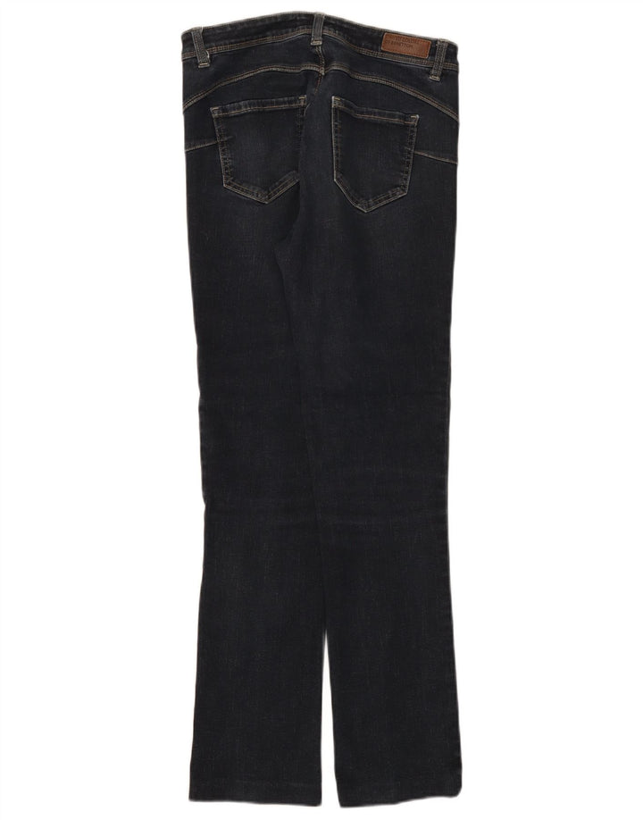 Jeansy damskie Benetton Bootcut W29 L28 granatowe